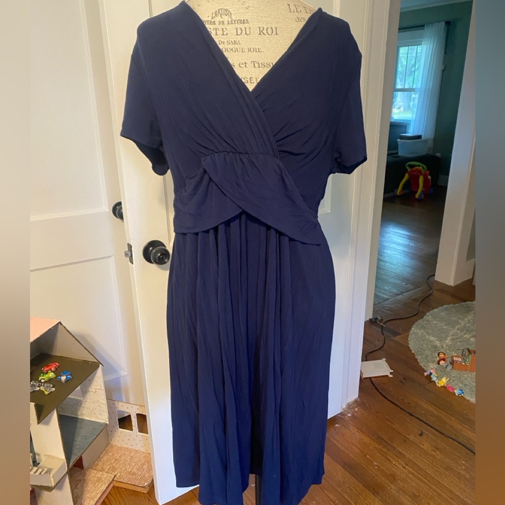 Pink blush maternity dress